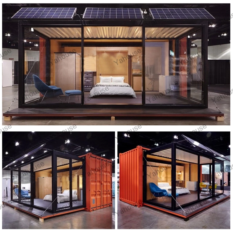 Expandable Prefabricated Portable Prefab Mobile Container Shipping House Tiny Home Modular Cabin Steel Structure Caravan Construction Villa Camp House