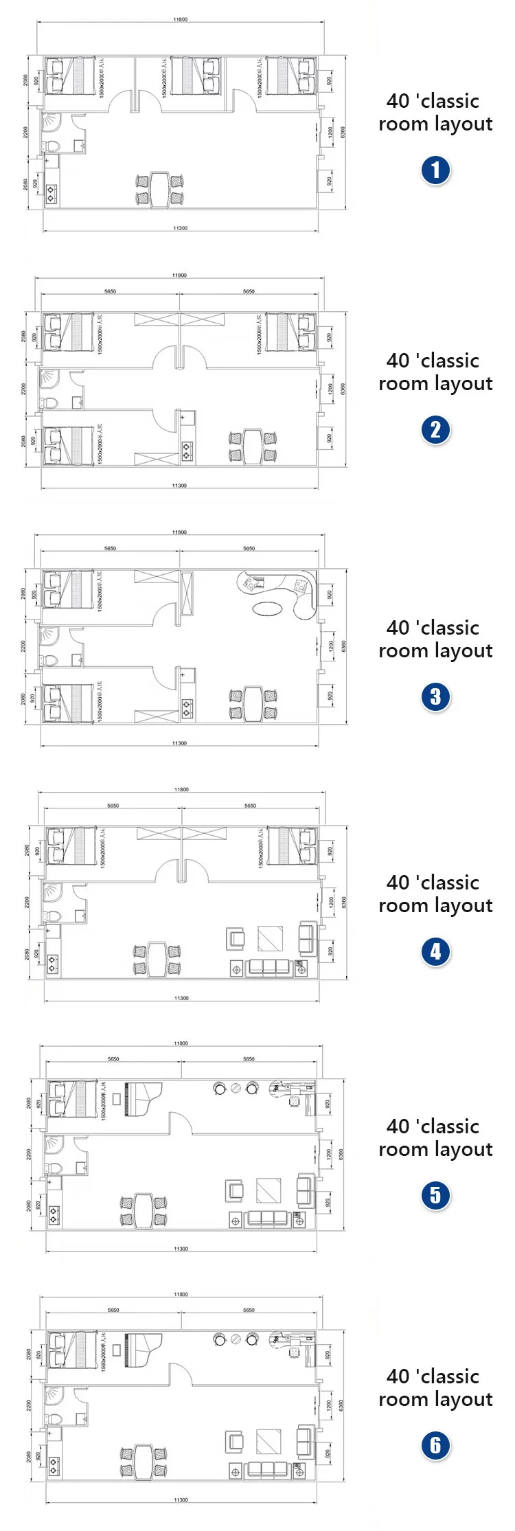 20FT 40FT Portable Mobile Prefab Home Steel Prefabricated Modular Building Foldable Expandable Container House for Sale